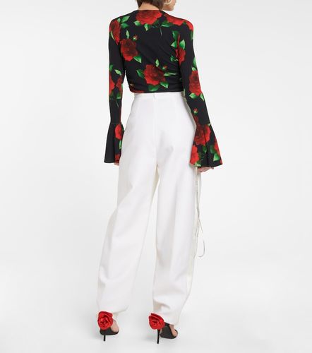 Silk and wool tapered pants - Magda Butrym - Modalova