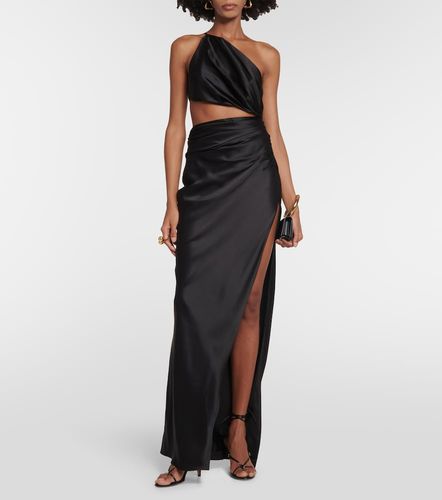 Abito lungo in seta con cut-out - The Sei - Modalova