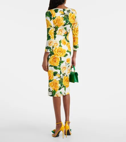 Bedrucktes Midikleid aus Seidengemisch - Dolce&Gabbana - Modalova