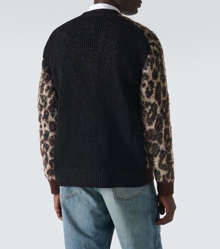 Cárdigan de jacquard estampado de leopardo - Junya Watanabe - Modalova