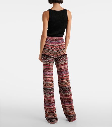 Zigzag striped lame flared pants - Missoni - Modalova