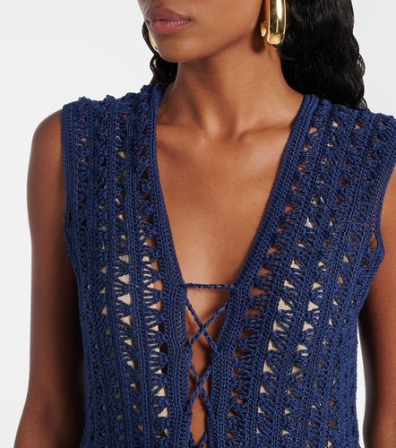 Crocheted cotton minidress - Anna Kosturova - Modalova