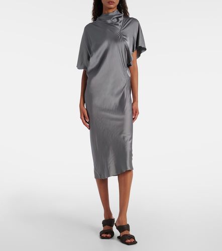 Rick Owens Abito midi in raso - Rick Owens - Modalova