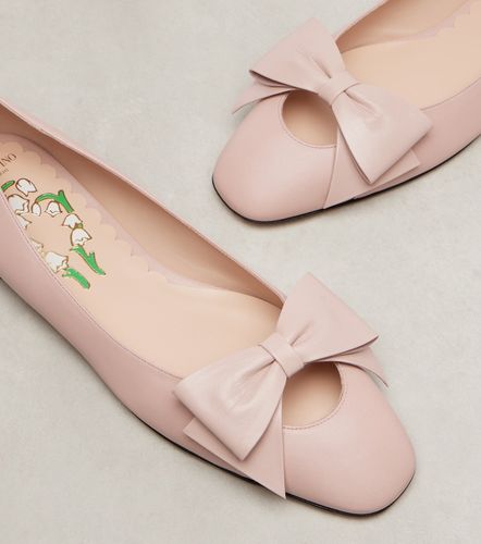 Bowow leather ballet flats - Valentino Garavani - Modalova