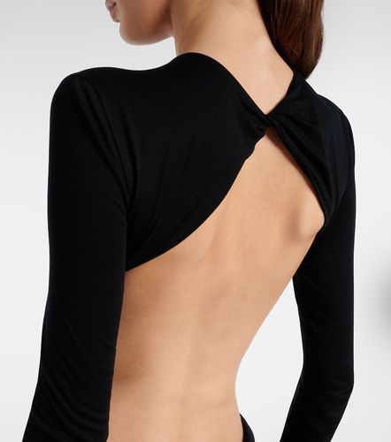 Poppy ruched open-back jersey gown - Rick Owens - Modalova