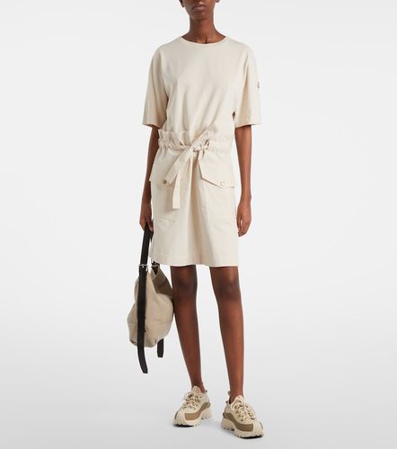 Vestido corto de jersey en mezcla de algodón - Moncler - Modalova