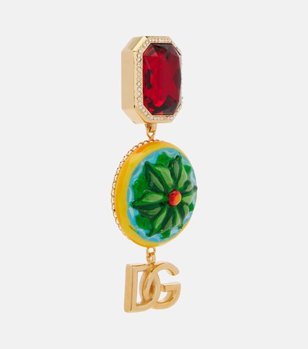DG embellished clip-on earrings - Dolce&Gabbana - Modalova