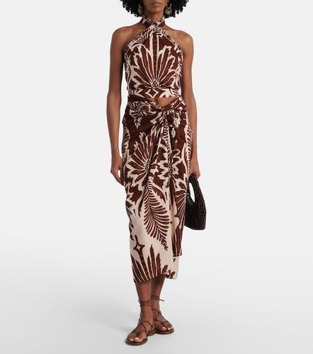 Falda midi Uma de algodón estampada - Poupette St Barth - Modalova