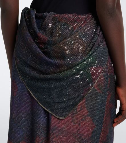 Draped printed sequined midi skirt - Maison Margiela - Modalova