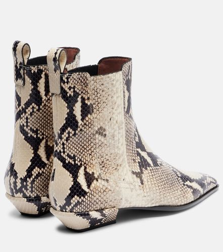 Bettina snake-print ankle boots - Paris Texas - Modalova