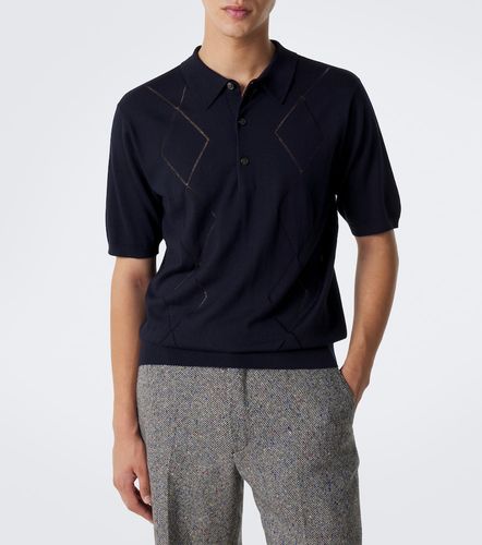 Polo Argyle de lana con aberturas - Dries Van Noten - Modalova