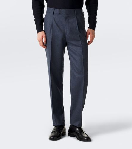 Zegna Gerade Hose aus Wollflanell - Zegna - Modalova