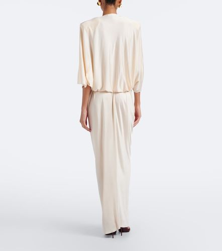 Verziertes Maxikleid aus Satin - Jacques Wei - Modalova