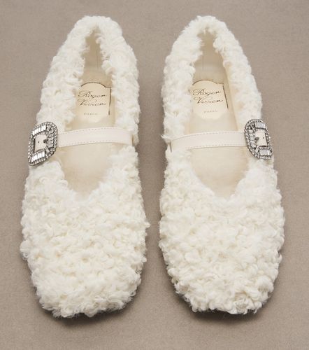 Ballerine Pilgrim Strass in shearling - Roger Vivier - Modalova