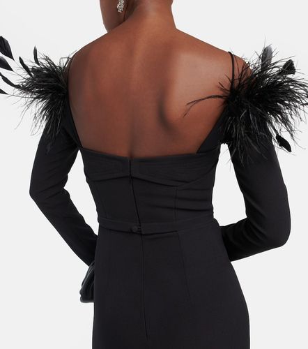 Safiyaa Midikleid mit Federn - Safiyaa - Modalova