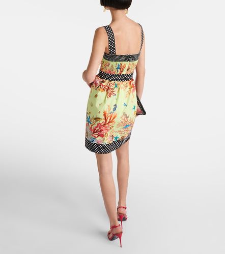 Vestido corto Capri de algodón estampado - Dolce&Gabbana - Modalova