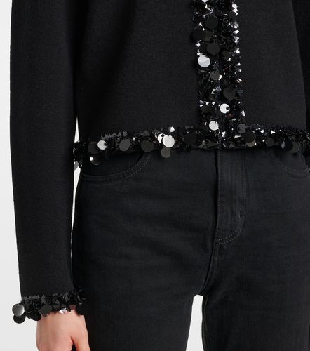 Kendra sequined wool and cashmere cardigan - Tory Burch - Modalova
