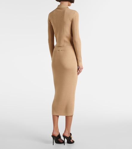 Balmain Ribbed-knit pencil skirt - Balmain - Modalova