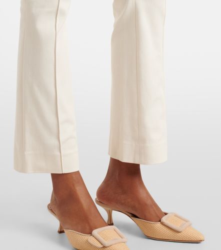 Pantalones rectos cropped Kimra de algodón - Veronica Beard - Modalova