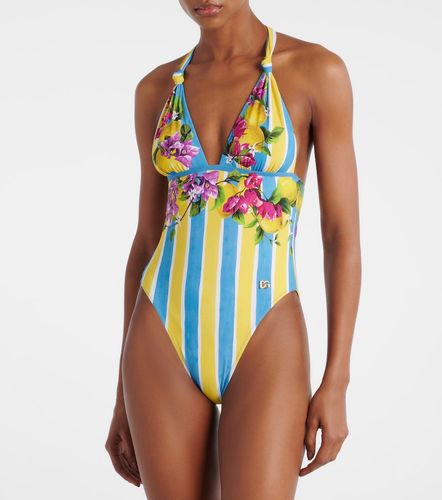Printed halterneck swimsuit - Dolce&Gabbana - Modalova