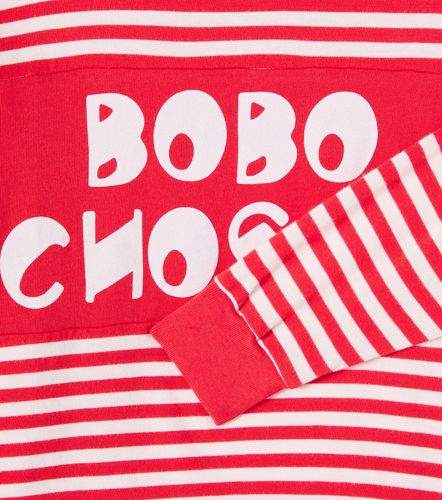 Camiseta de algodón a rayas con logo - Bobo Choses - Modalova