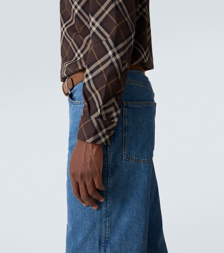 Camisa de algodón con Check - Burberry - Modalova