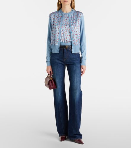 Pullover senza maniche in seta con stampa - Dolce&Gabbana - Modalova