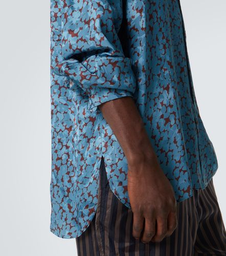 Camisa de satén estampada - Dries Van Noten - Modalova