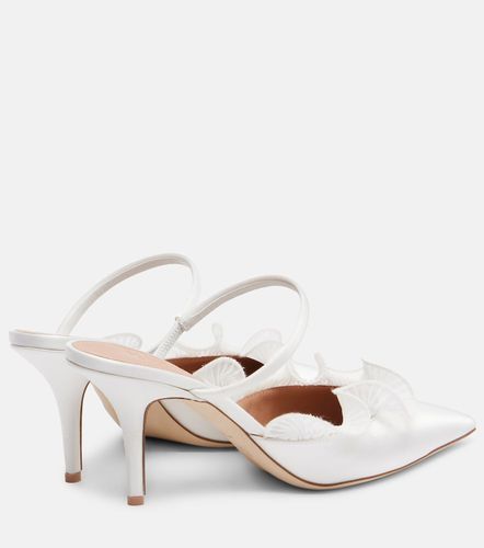Cecile 70 ruffled satin mules - Malone Souliers - Modalova