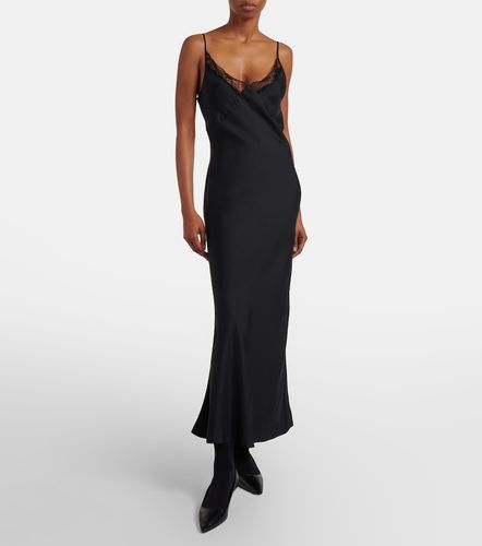 Vestido lencero midi Barina de seda con encaje - The Row - Modalova