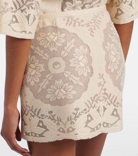 Minifalda en mezcla de algodón floral - Valentino - Modalova