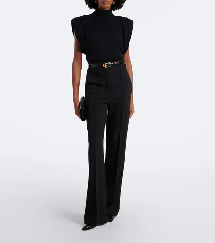 Mugler High-neck wool-blend top - Mugler - Modalova