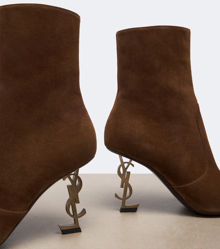 Ankle Boots Opyum aus Veloursleder - Saint Laurent - Modalova