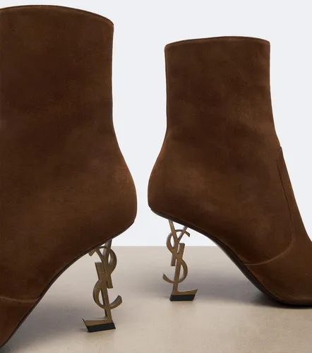 Opyum suede ankle boots - Saint Laurent - Modalova