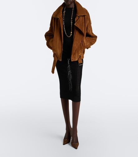 Pointelle pencil skirt - Saint Laurent - Modalova