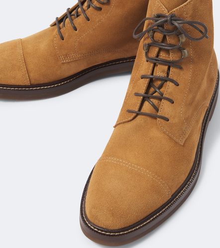 Suede lace-up boots - Brunello Cucinelli - Modalova