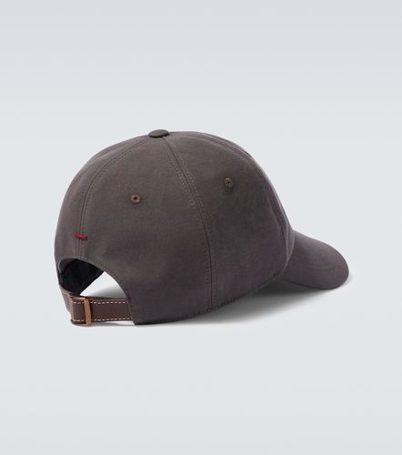 Gorra de lona de algodón con logo - Brunello Cucinelli - Modalova