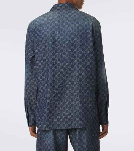 Camicia in chambray di cotone GG - Gucci - Modalova