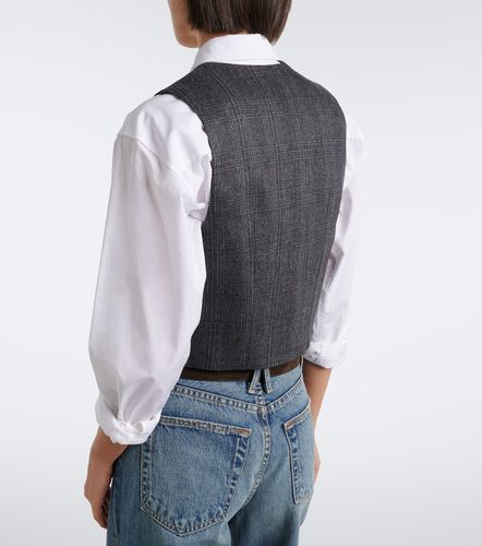 Ismael checked wool and cashmere vest - Nili Lotan - Modalova