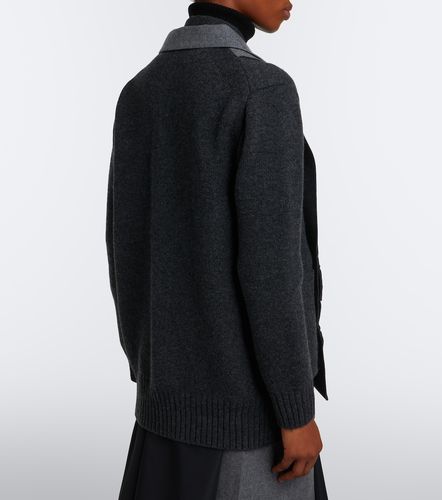 Sacai Cardigan in misto lana - Sacai - Modalova