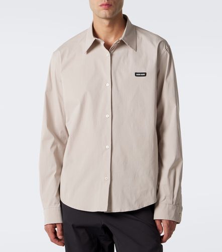 Camisa de popelín en mezcla de algodón - Miu Miu - Modalova