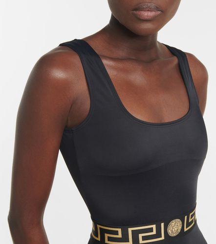 Costume intero con stampa Greca - Versace - Modalova