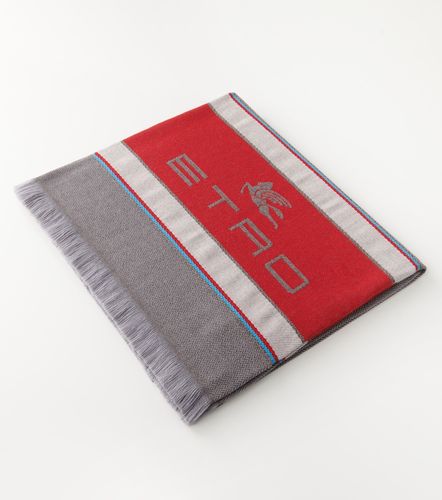 Coperta in lana e cashmere con ricamo - Etro - Modalova