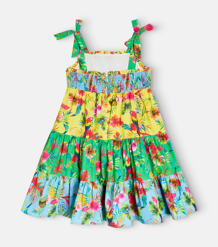 Vestido de algodón estampado escalonado - Patachou - Modalova