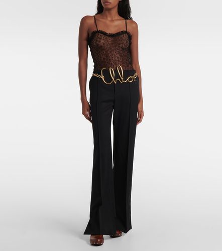 Chloé Pantaloni a gamba larga e vita alta - Chloe - Modalova