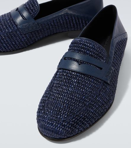 Mocassini Padstow in rafia e pelle - Manolo Blahnik - Modalova