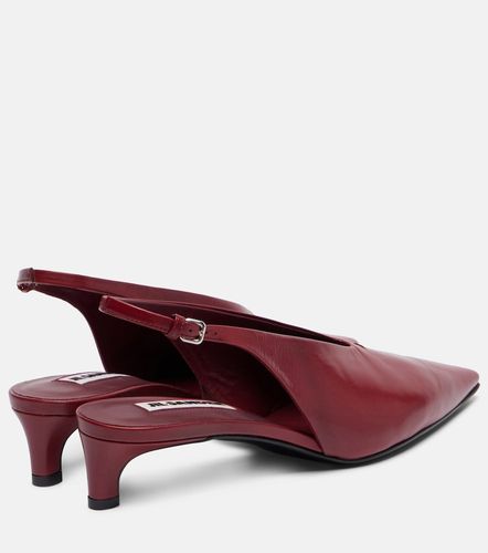 Pointy leather slingback pumps - Jil Sander - Modalova