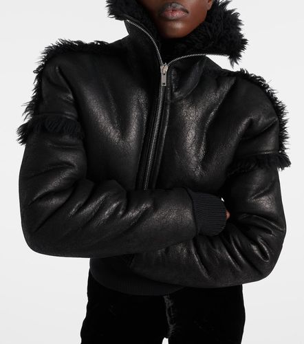 Cropped-Lederjacke Flight - Rick Owens - Modalova