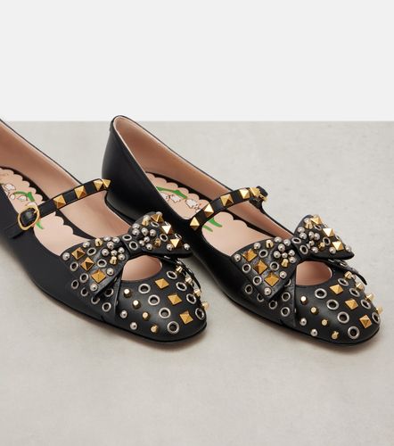Bowow studded leather ballet flats - Valentino Garavani - Modalova