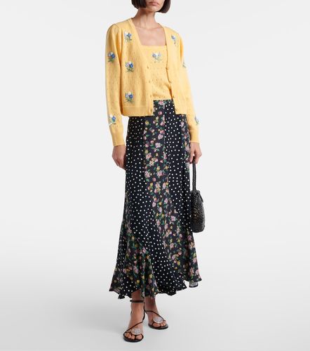 Perla embroidered pointelle wool tank top - Rixo - Modalova